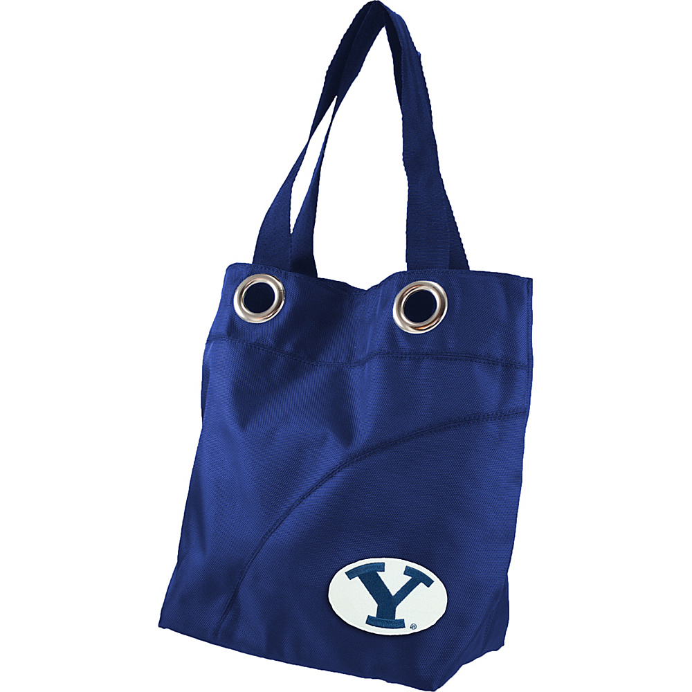 Littlearth Color Sheen Tote College Teams Brigham Young University Littlearth Fabric Handbags