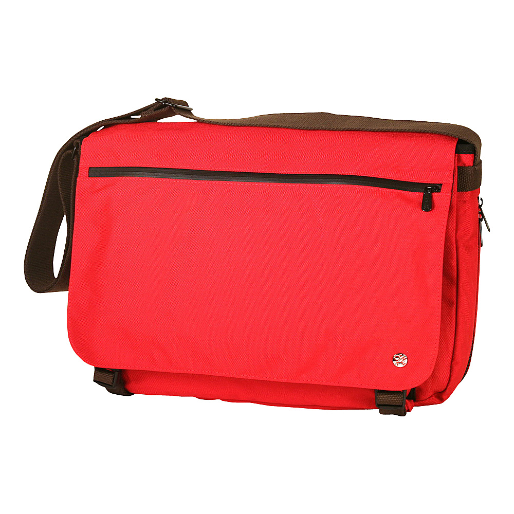 TOKEN Whitehall Laptop Messenger Bag Red TOKEN Messenger Bags
