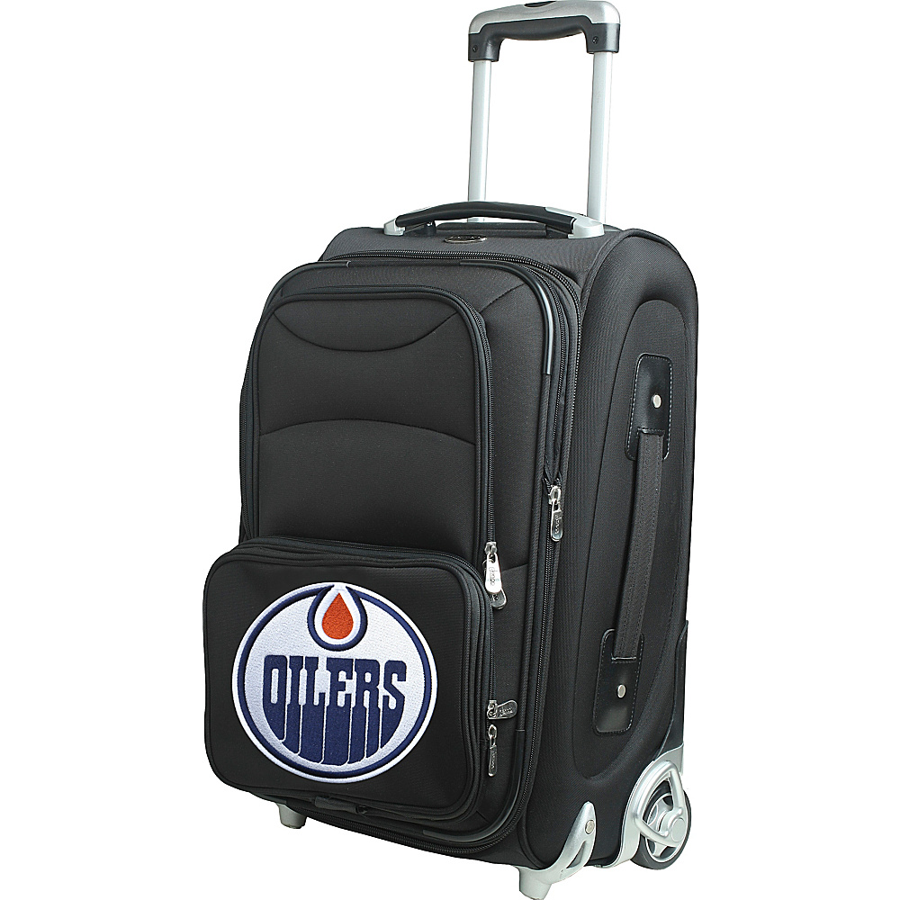 Denco Sports Luggage NHL 21 Wheeled Upright Edmonton Oilers Denco Sports Luggage Softside Carry On