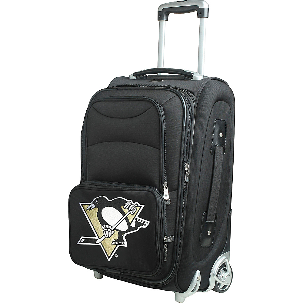 Denco Sports Luggage NHL 21 Wheeled Upright Pittsburgh Penguins Denco Sports Luggage Softside Carry On