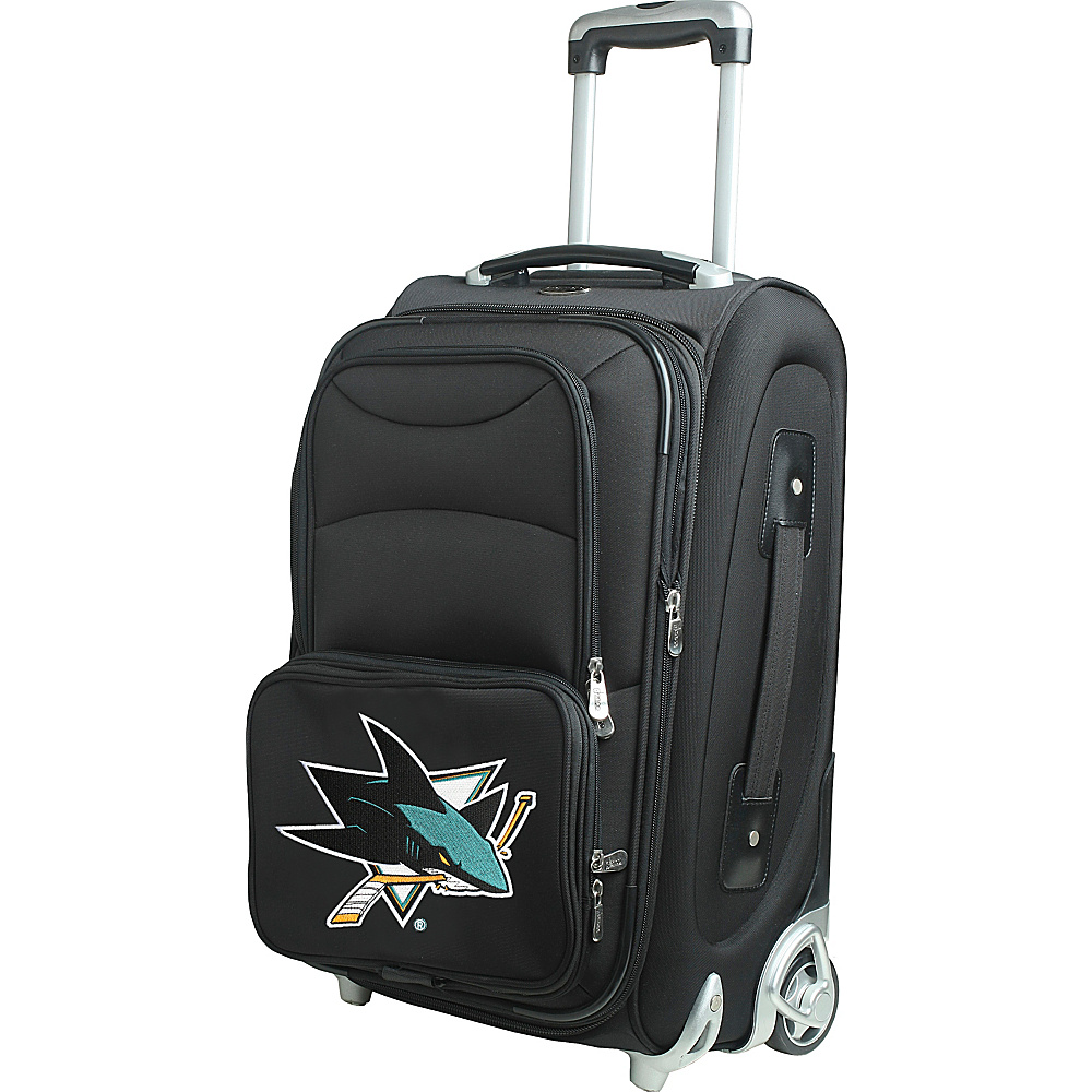 Denco Sports Luggage NHL 21 Wheeled Upright San Jose Sharks Denco Sports Luggage Softside Carry On