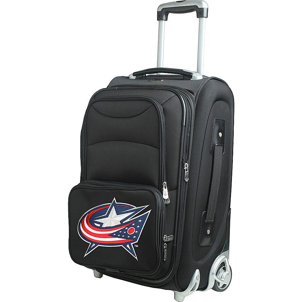 Denco Sports Luggage NHL 21 Wheeled Upright Columbus Blue Jackets Denco Sports Luggage Softside Carry On