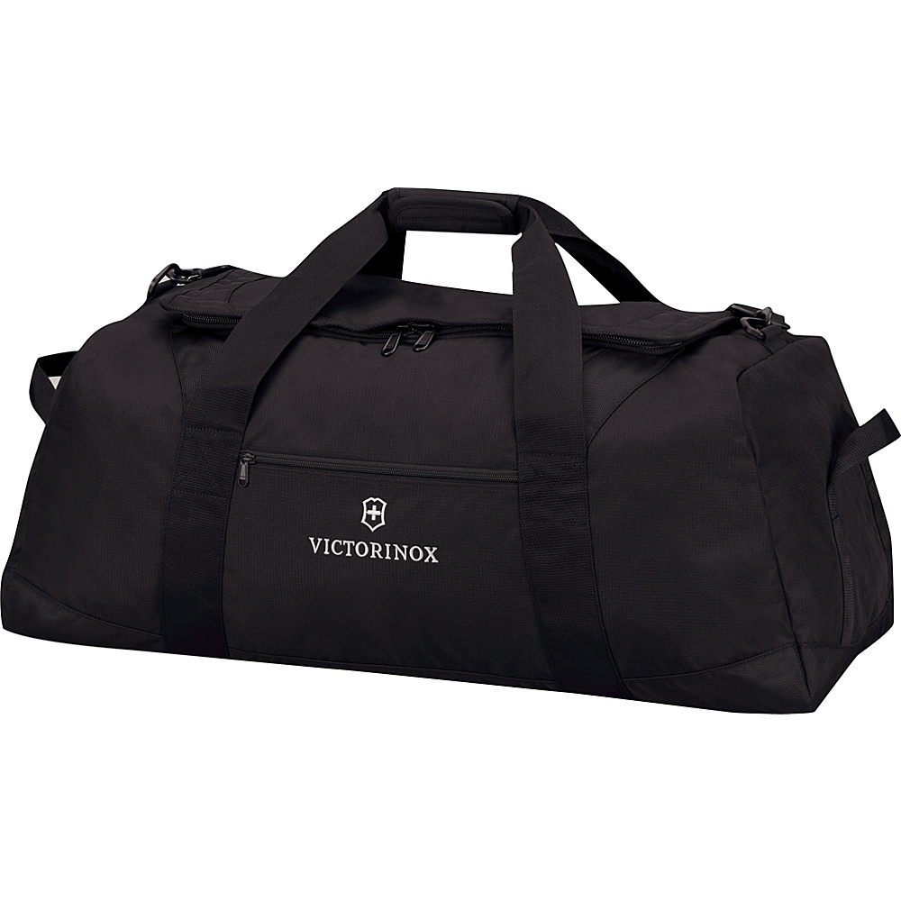 Victorinox Lifestyle Accessories 4.0 Large Travel Duffel Black Black Logo Victorinox Rolling Duffels