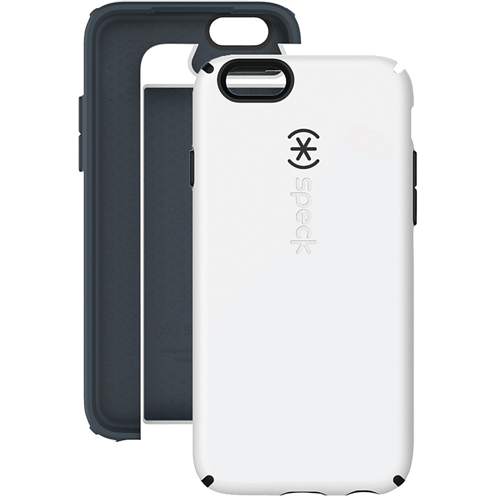 Speck iPhone 6 4.7 Candyshell Faceplate Case White Charcoal Gray Speck Personal Electronic Cases
