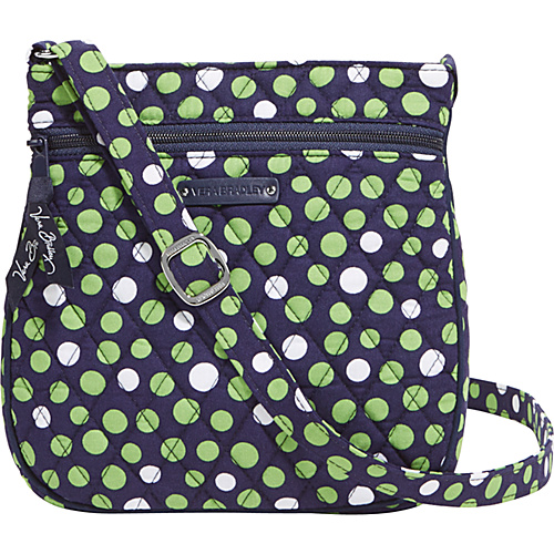 Vera Bradley Petite Triple Zip Hipster Lucky Dots - Vera Bradley Fabric Handbags