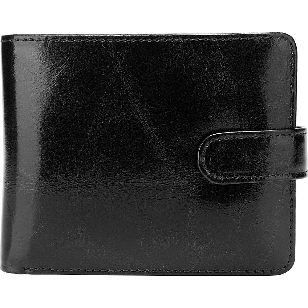 Vicenzo Leather Pelotas Classic Distressed Leather Trifold Men s Wallet Black Vicenzo Leather Men s Wallets