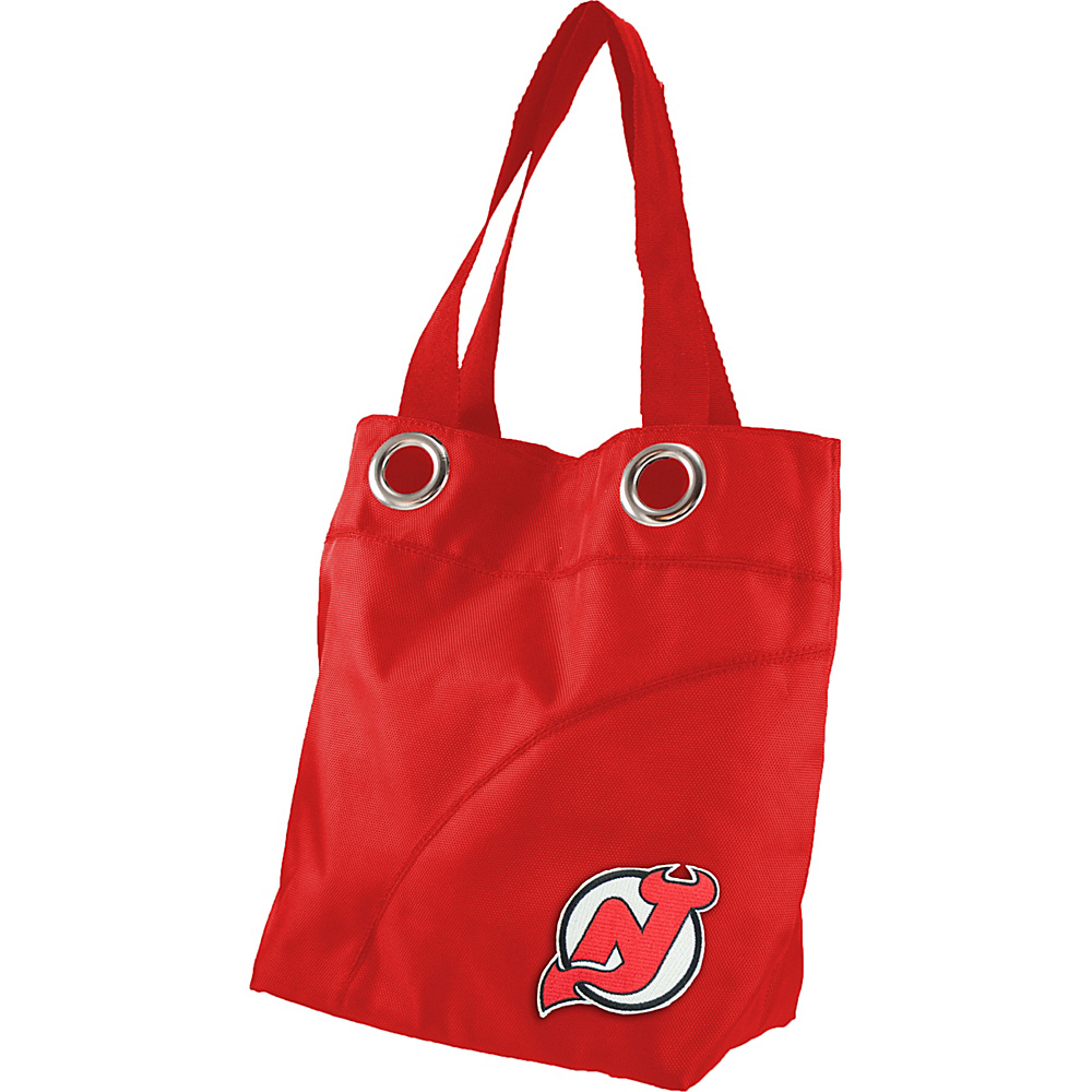 Littlearth Color Sheen Tote NHL Teams New Jersey Devils Littlearth Fabric Handbags