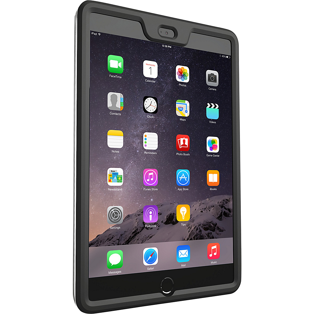 rooCASE Gelledge Hybrid TPU PC Full Body Case for iPad Mini 3 2014 Granite Black rooCASE Laptop Sleeves