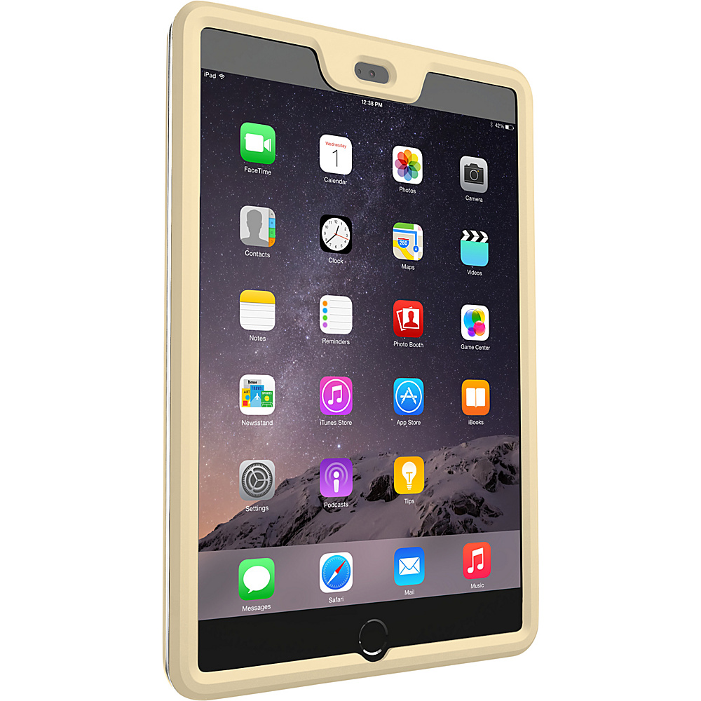 rooCASE Gelledge Hybrid TPU PC Full Body Case for iPad Mini 3 2014 Fossil Gold rooCASE Laptop Sleeves