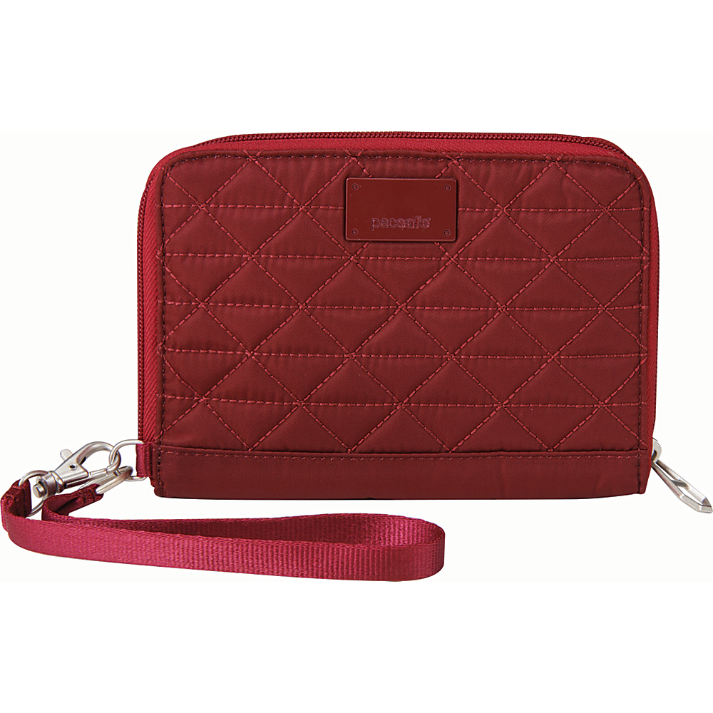Pacsafe RFIDsafe W150 Cranberry Pacsafe Women s Wallets