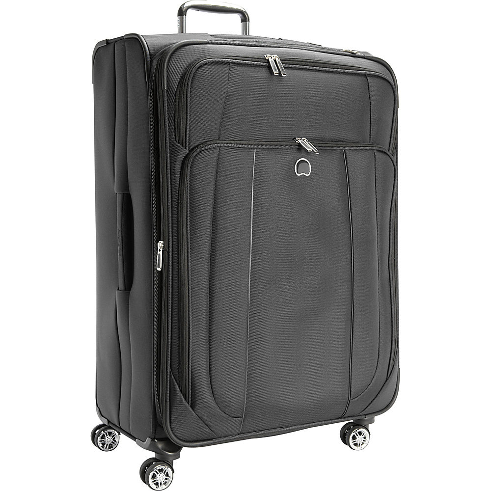 Delsey Helium Cruise 29 Exp Suiter Trolley Black Delsey Softside Checked