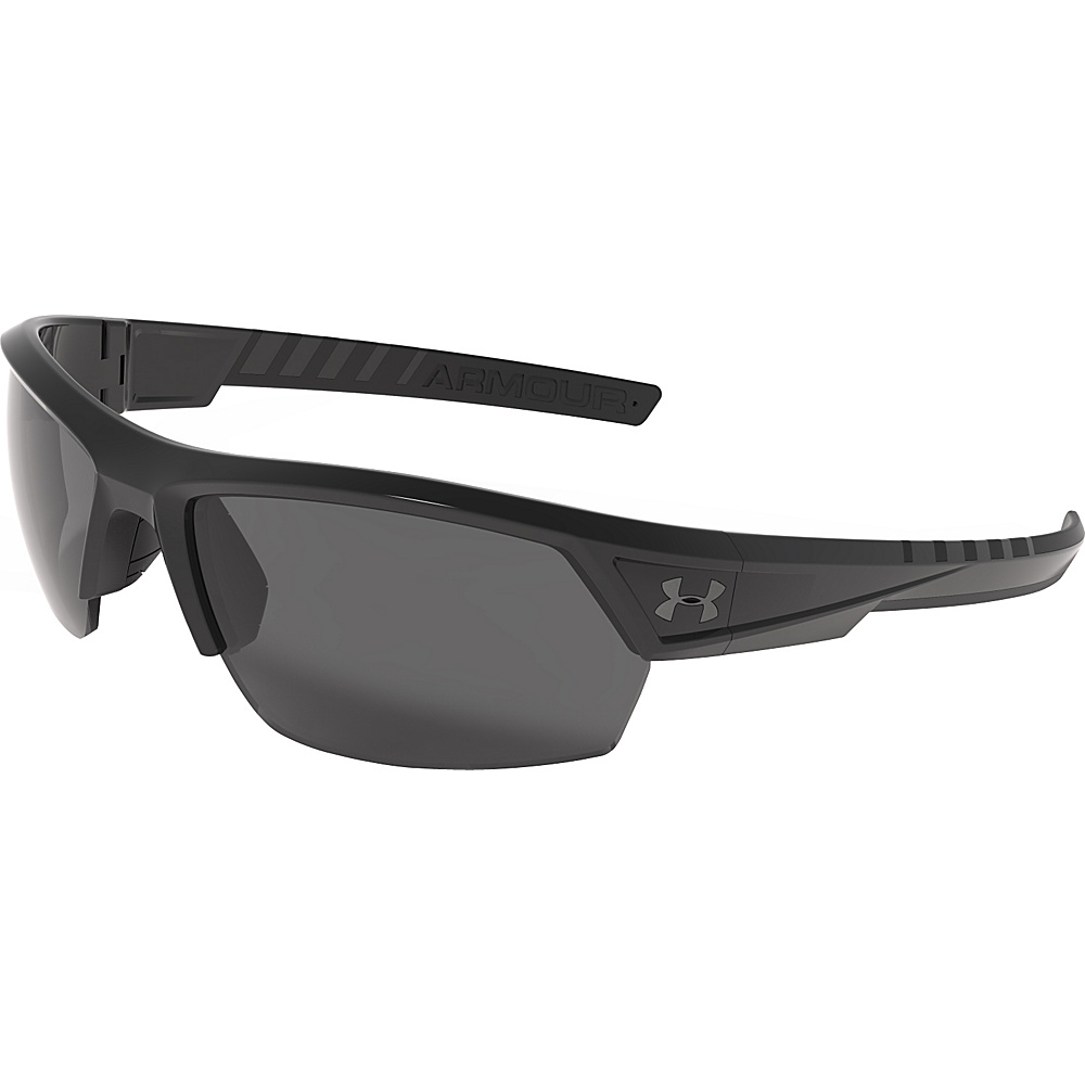 Under Armour Eyewear Igniter 2.0 Storm Sunglasses Satin Black WWP Gray Storm ANSI Polarized Under Armour Eyewear Sunglasses