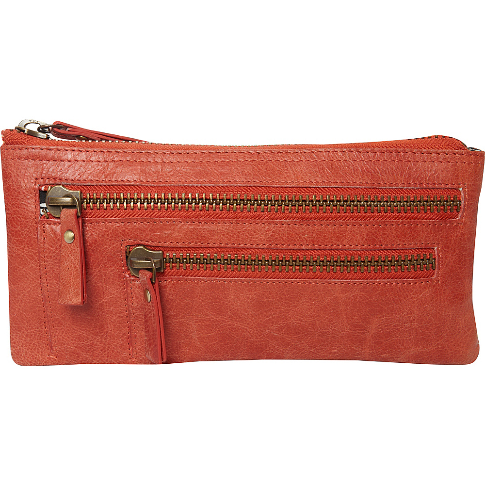 Latico Leathers Campbell Wristlet Vintage Red Latico Leathers Leather Handbags