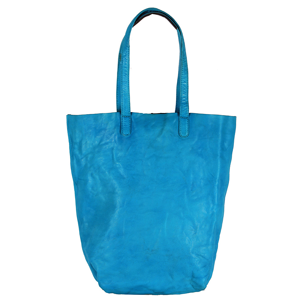 Latico Leathers Giles Tote Crinkle Blue Latico Leathers Leather Handbags