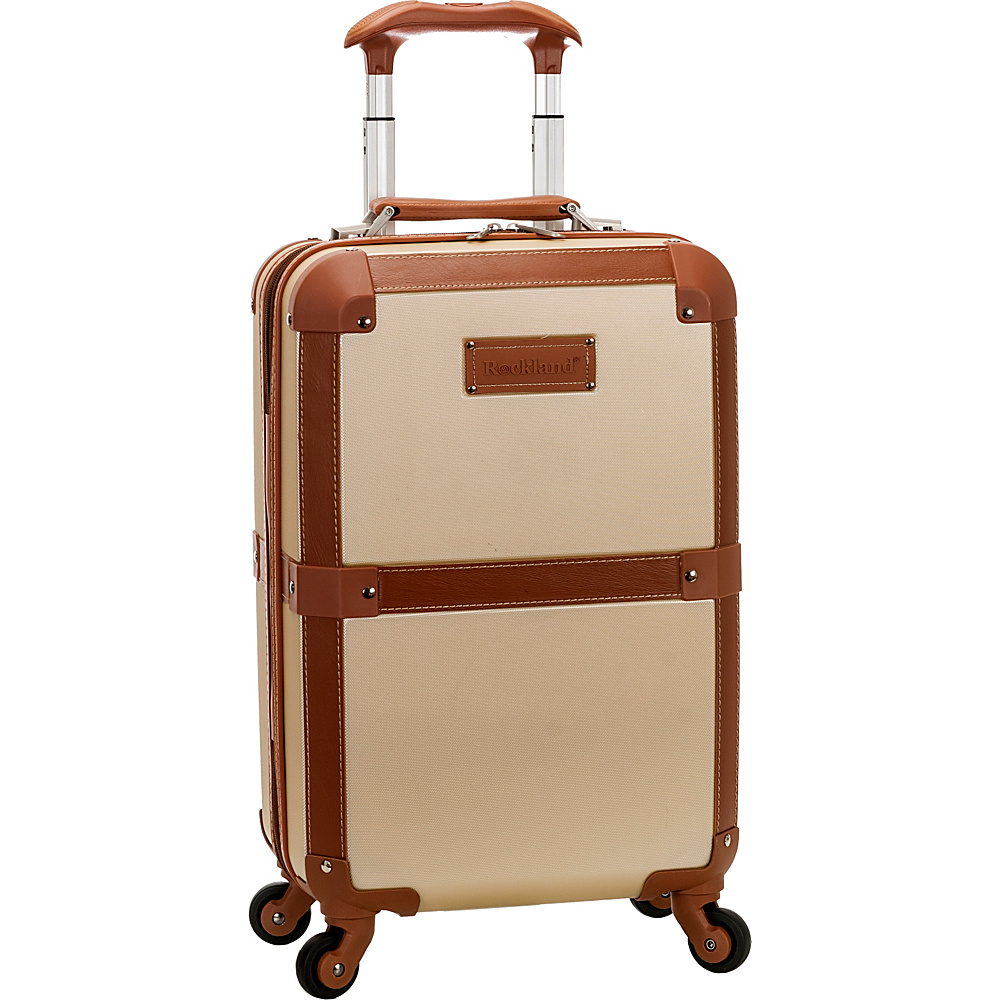 Rockland Luggage Stage Coach 20 Rolling Trunk Champagne Rockland Luggage Hardside Carry On