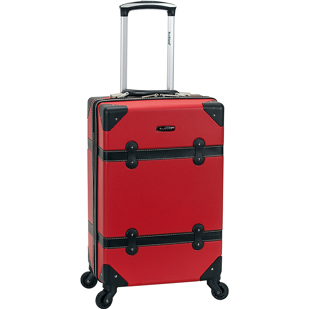 Rockland Luggage Stage Coach 20 Rolling Trunk Red Rockland Luggage Hardside Carry On