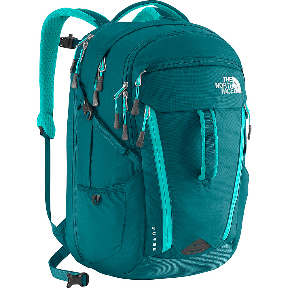 The North Face Women s Surge Laptop Backpack Blue Coral Bluebird The North Face Business Laptop Backpacks