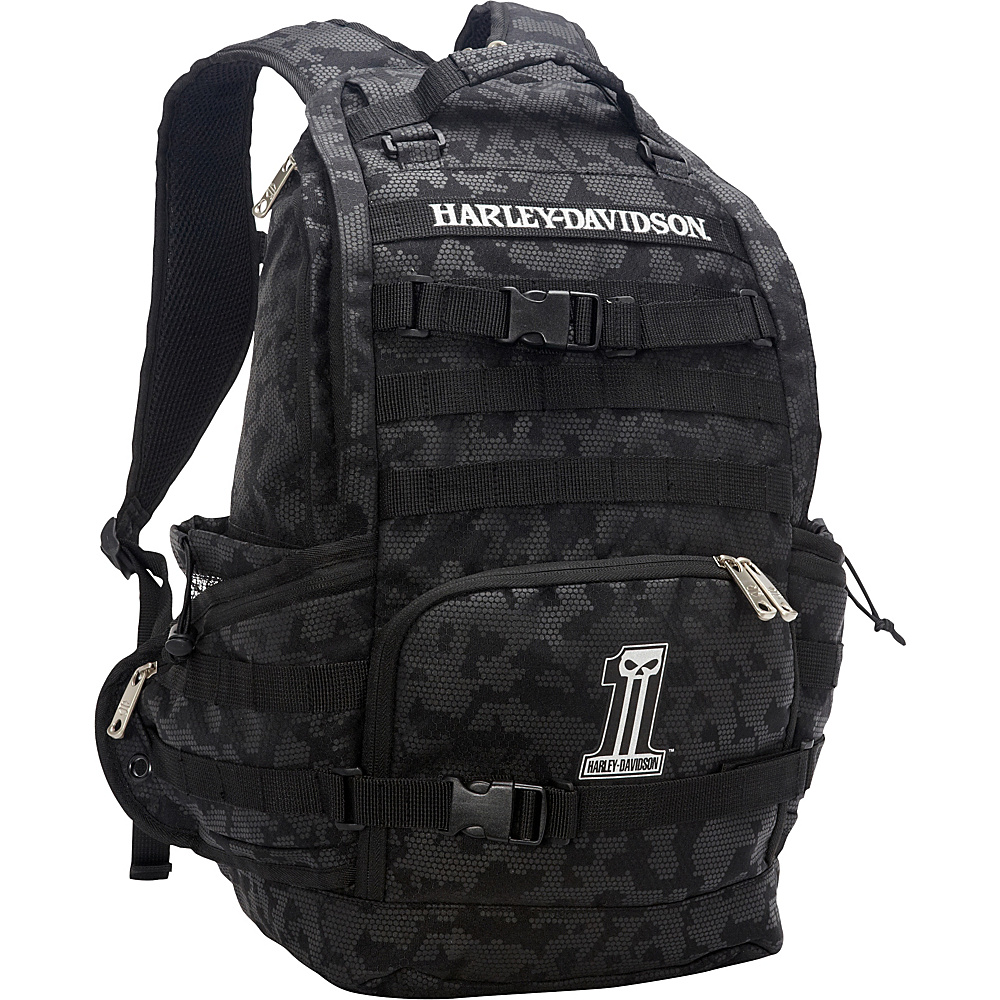 Harley Davidson by Athalon Stellar Backpack Black Harley Davidson by Athalon Everyday Backpacks
