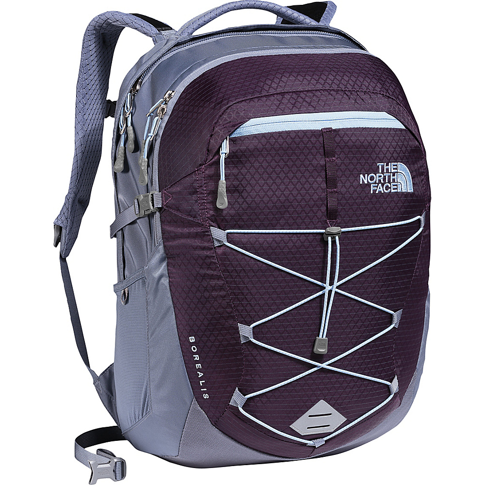 The North Face Women s Borealis Laptop Backpack Blackberry Wine Chambray Blue The North Face Business Laptop Backpacks