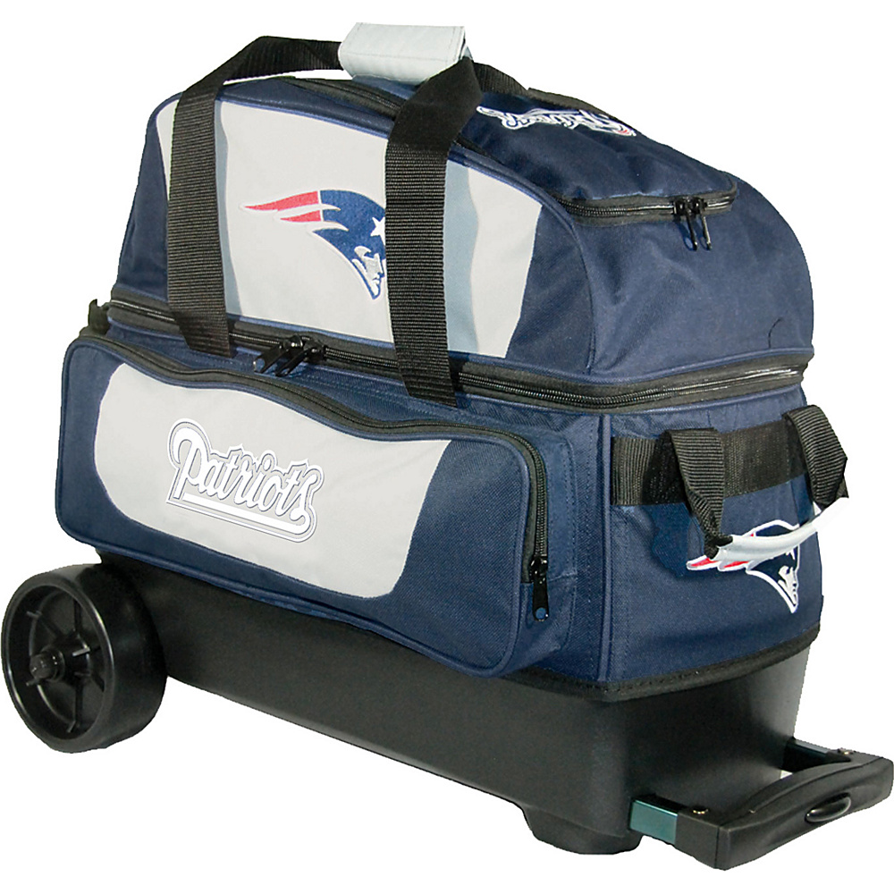 KR Strikeforce Bowling NFL Double Roller Bowling Bag New England Patriots KR Strikeforce Bowling Bowling Bags
