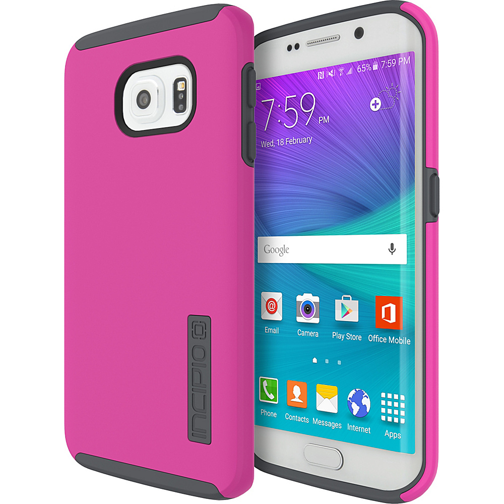 Incipio DualPro for Samsung Galaxy S6 Edge Pink Charcoal Incipio Electronic Cases