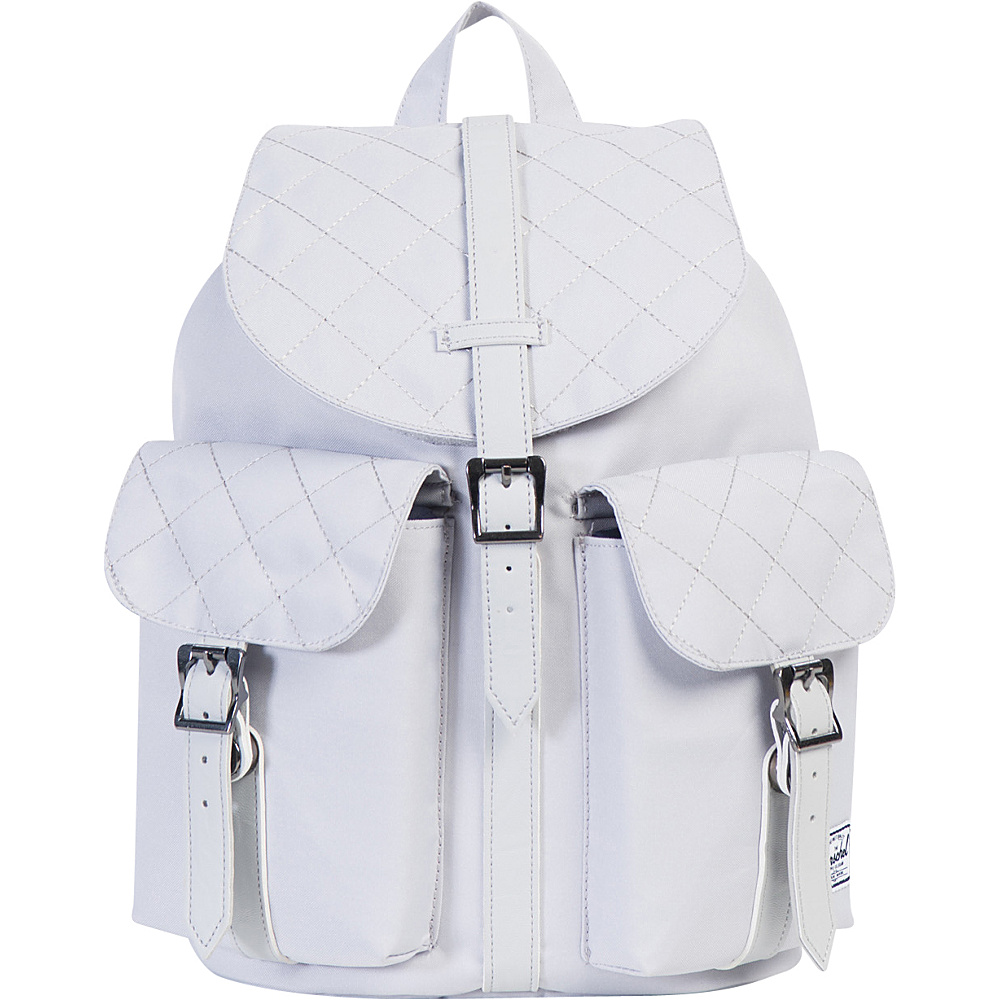 Herschel Supply Co. Dawson Backpack Lunar Rock Quilted Lunar Rock Synthetic Leather Herschel Supply Co. Everyday Backpacks