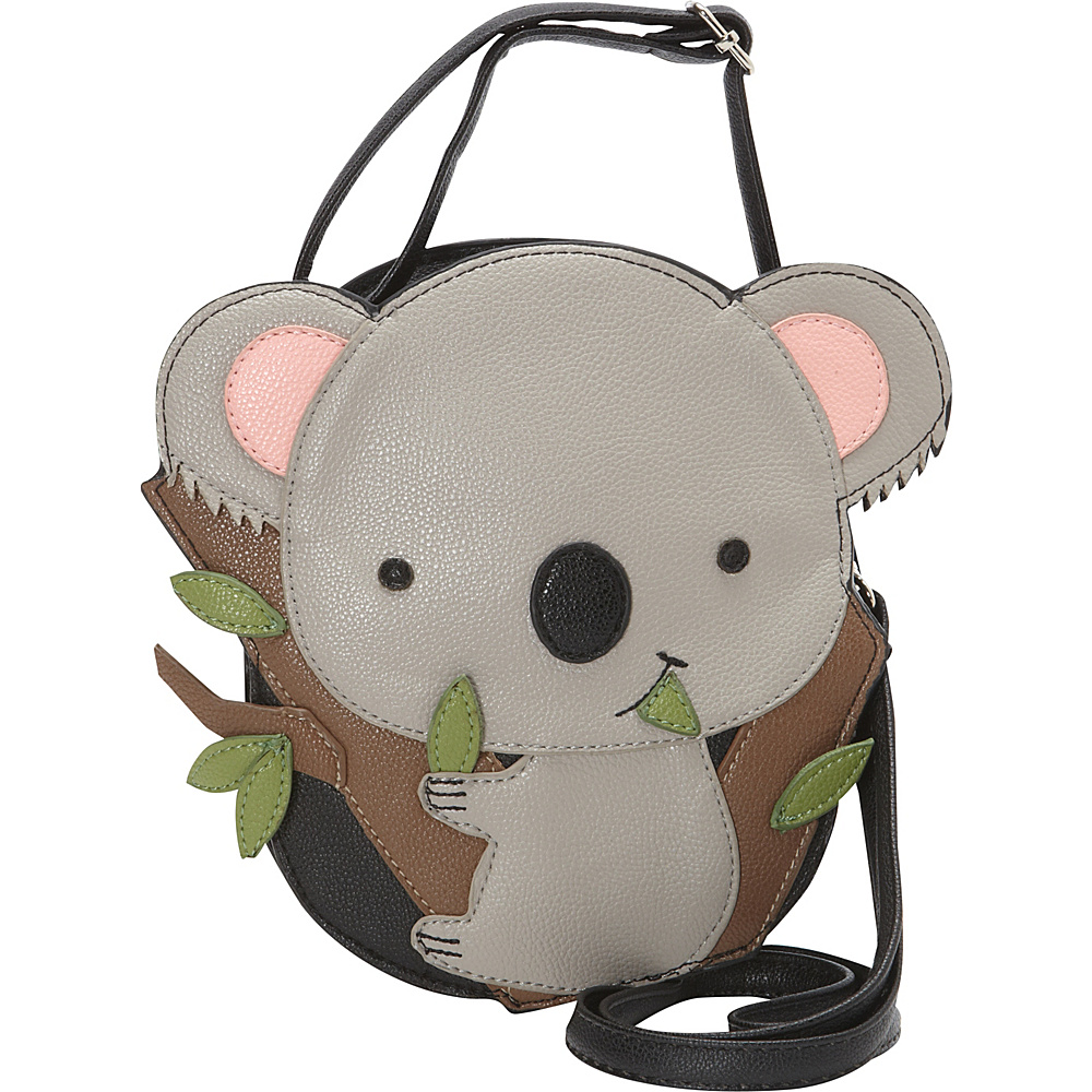 Ashley M Cute Baby Koala Bear Crossbody Bag Black Ashley M Manmade Handbags