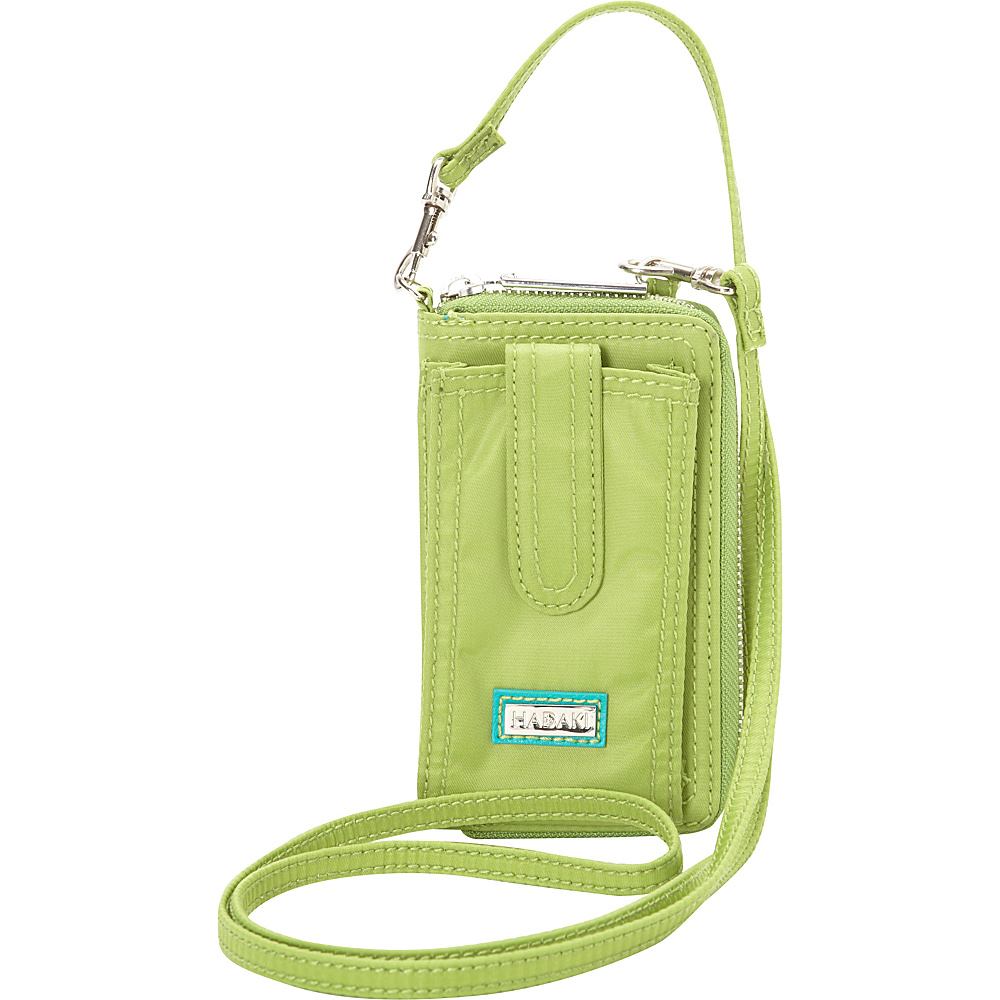 Hadaki Nylon Essentials Cross body Piquat Green Hadaki Fabric Handbags