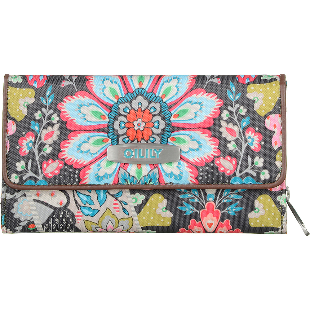 Oilily Travel Large Wallet Charcoal Oilily Ladies Small Wallets