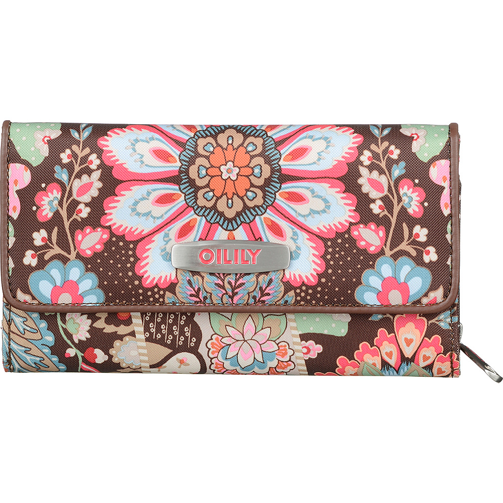 Oilily Travel Large Wallet Brown Oilily Women s Wallets