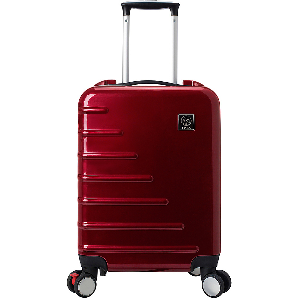 Travelers Club Luggage Zephyr 20 Seat On Carry On Burgundy Travelers Club Luggage Hardside Carry On