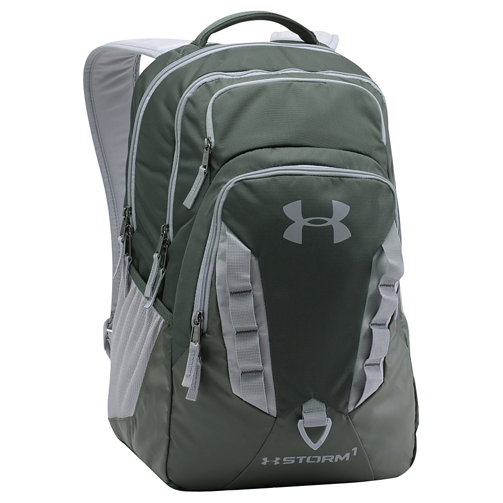 Under Armour Recruit Backpack Combat Green Steel Steel Under Armour Business Laptop Backpacks