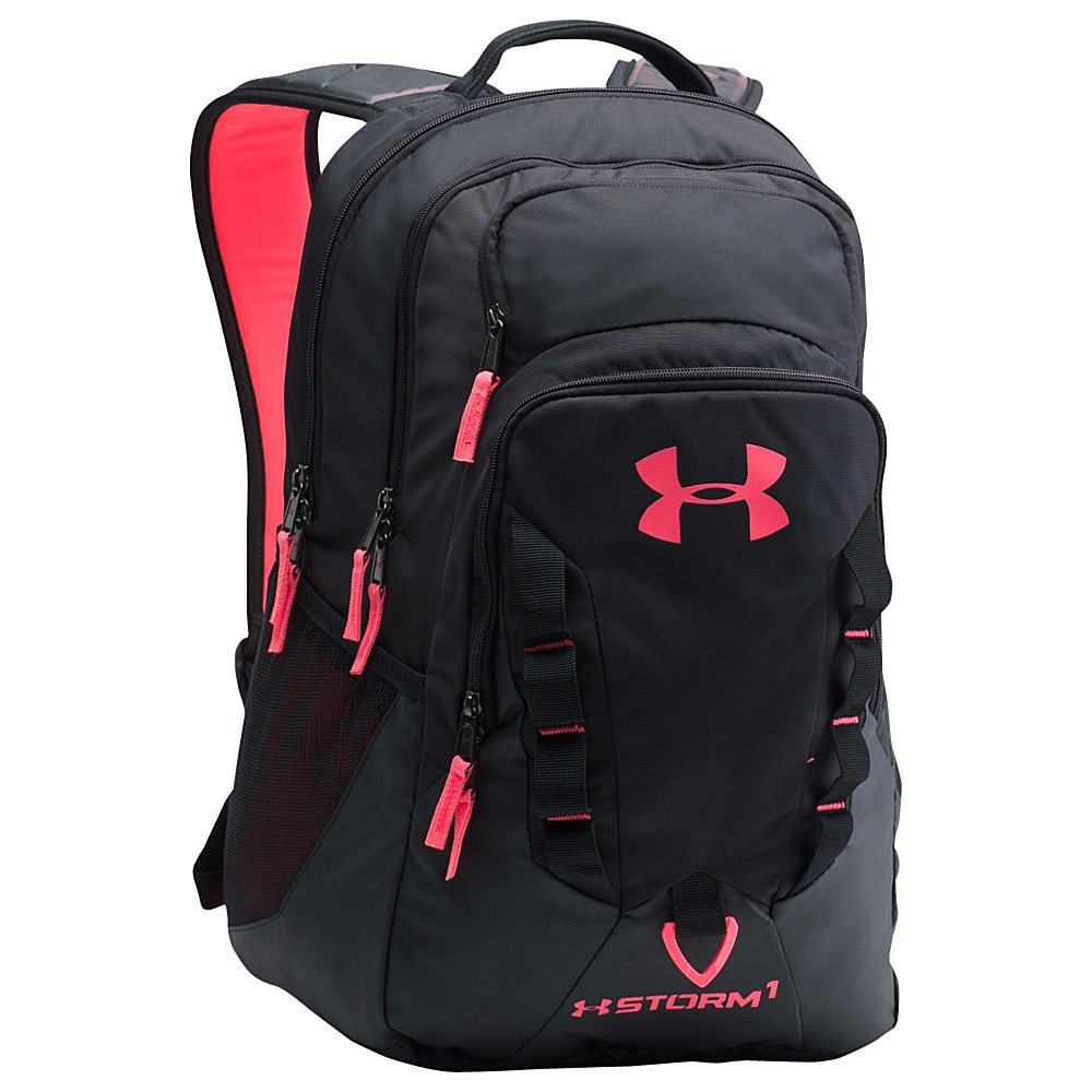 Under Armour Recruit Backpack Black Black Pink Chroma Under Armour Business Laptop Backpacks