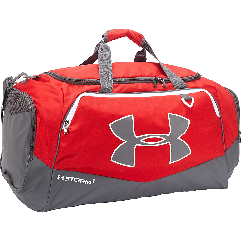 Under Armour Undeniable LG Duffel II Red Graphite White Under Armour All Purpose Duffels