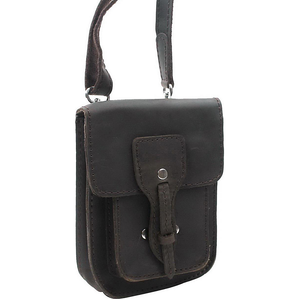 Vagabond Traveler 8.5 Slim Leather Sling Bag Dark Brown Vagabond Traveler Leather Handbags