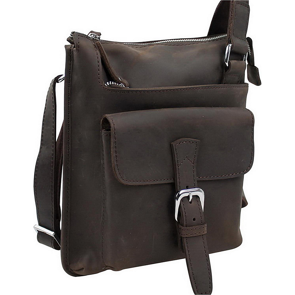 Vagabond Traveler 12.5 Verical Leather Messenger Bag Dark Brown Vagabond Traveler Messenger Bags