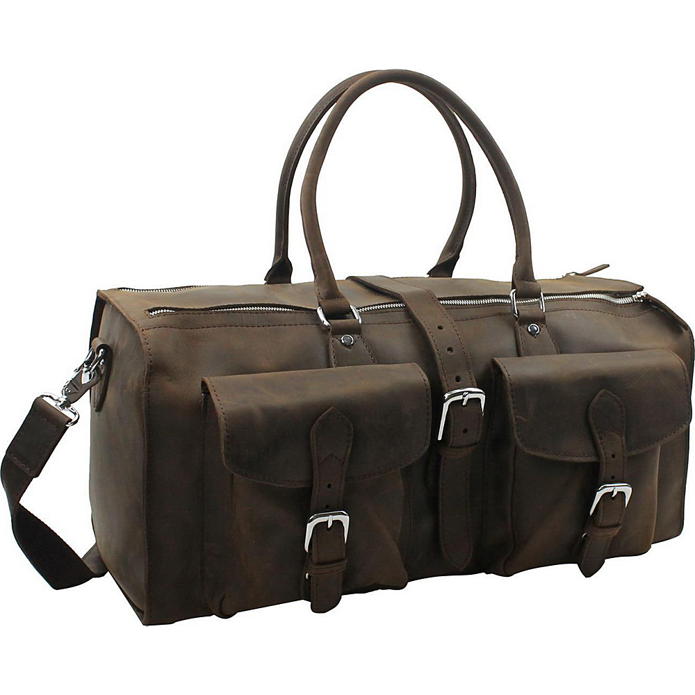Vagabond Traveler 21 Overnight Leather Travel Duffle Bag Distress Vagabond Traveler Rolling Duffels
