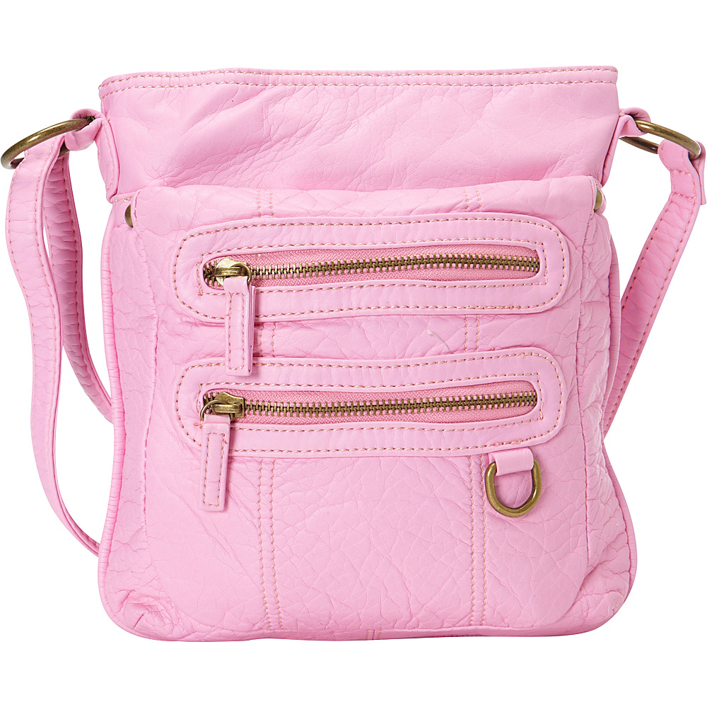 Ampere Creations The Willa Crossbody Pink Ampere Creations Manmade Handbags