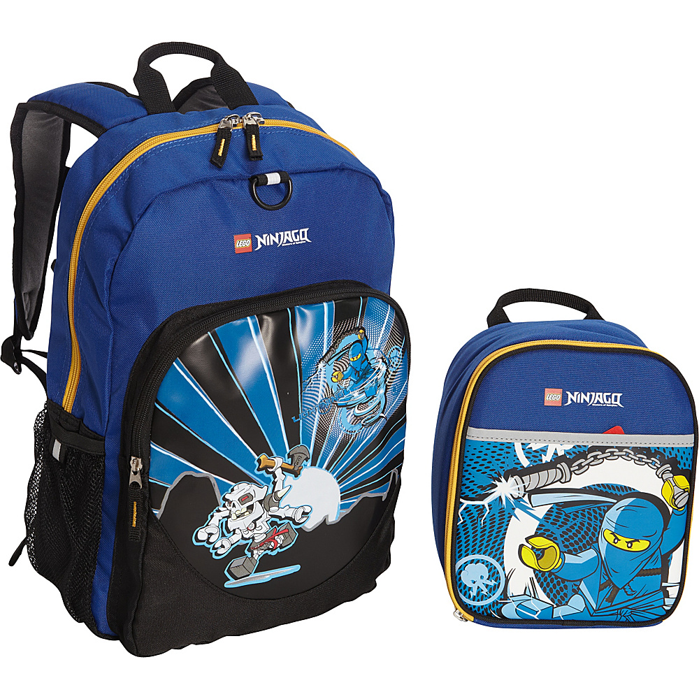 LEGO Ninjago Lightning Backpack Lightning Lunch Bag Blue LEGO Everyday Backpacks