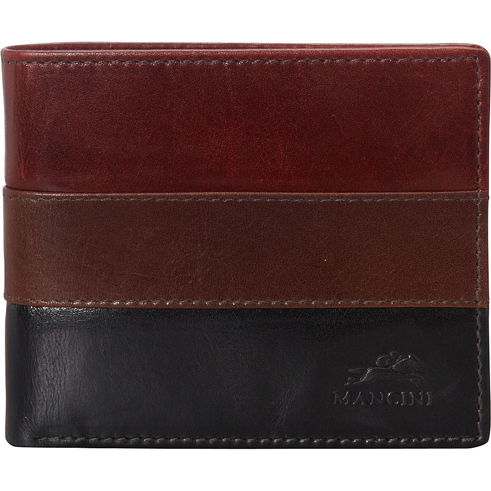 Mancini Leather Goods Mens RFID Left Wing Wallet eBags Exclusive Multi color Mancini Leather Goods Men s Wallets