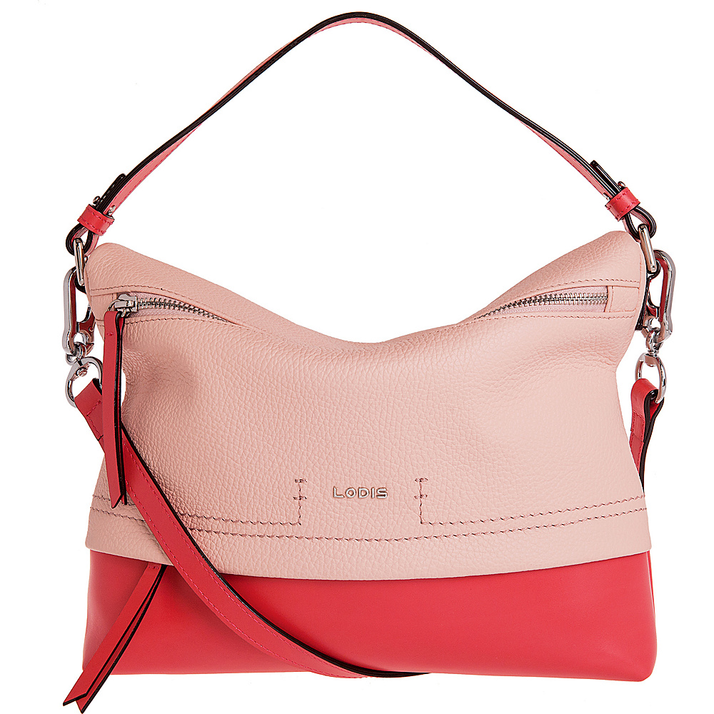 Lodis Kate Serina Hobo Coral Lodis Leather Handbags