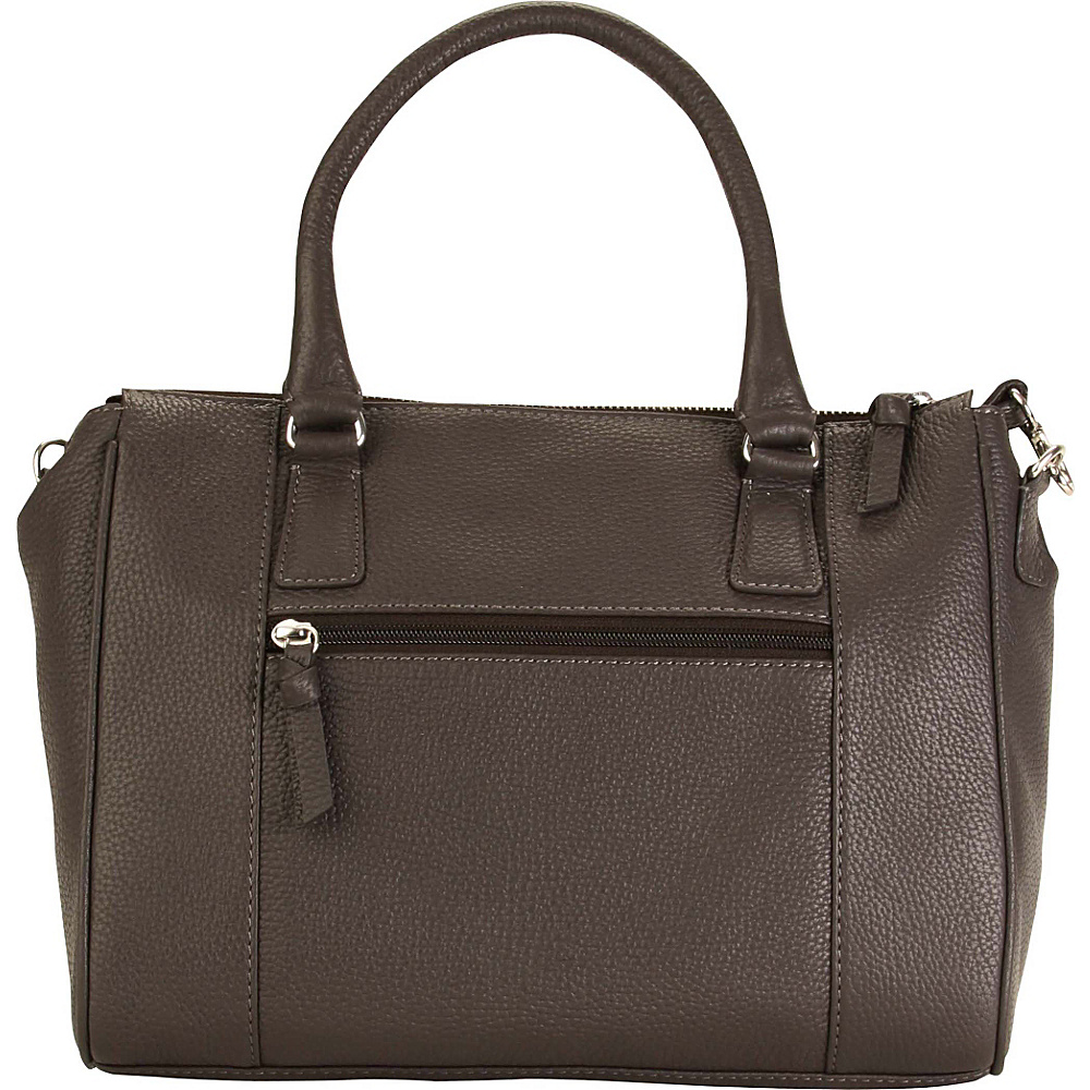 Hadaki Valeria s Satchel Shale Gray Hadaki Leather Handbags