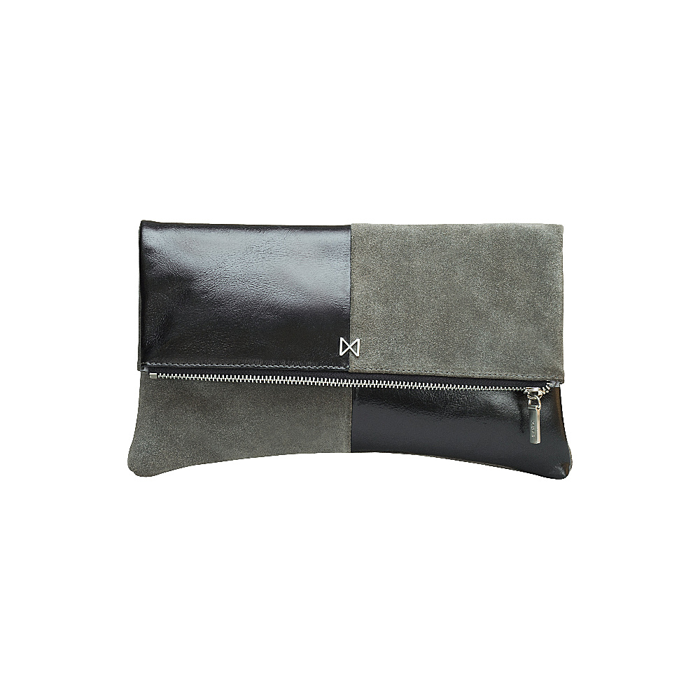 MOFE Esoteric Clutch Cobalt Blue Black Matte Nickel MOFE Leather Handbags