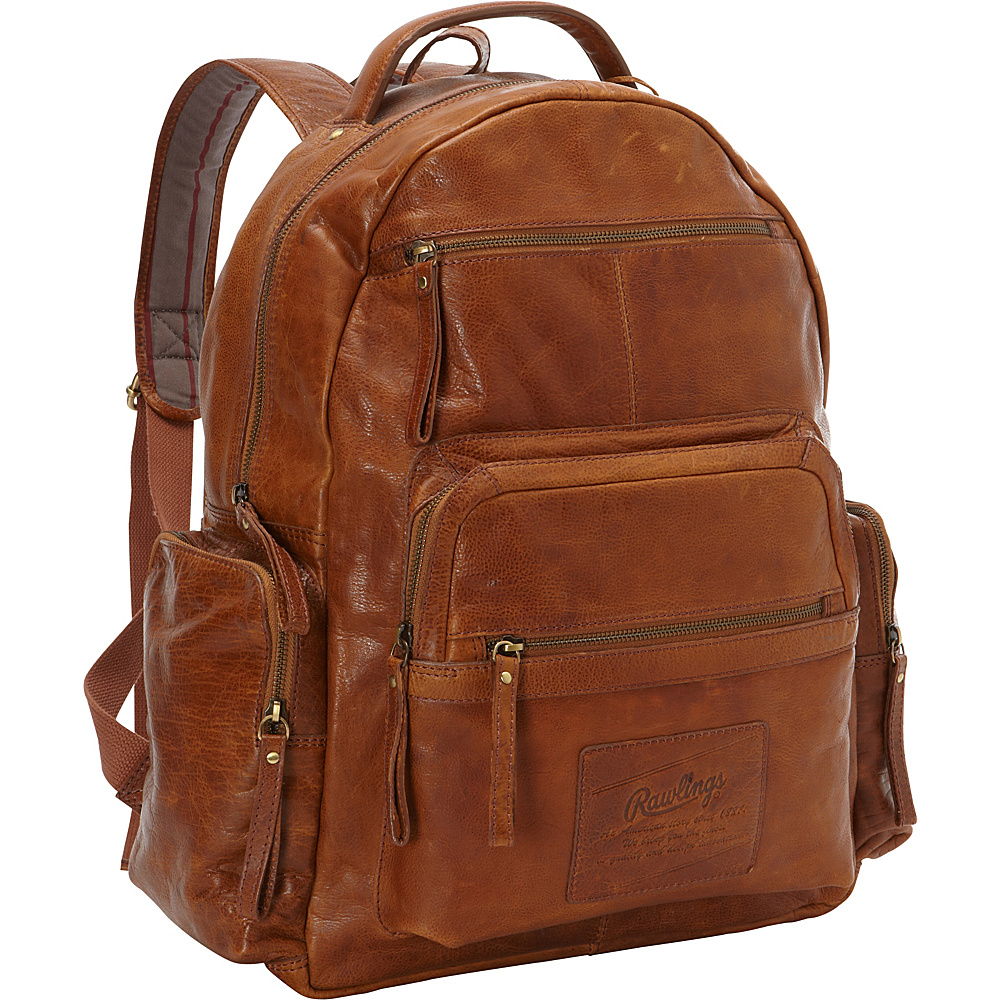Rawlings Rugged Backpack Cognac Rawlings Business Laptop Backpacks
