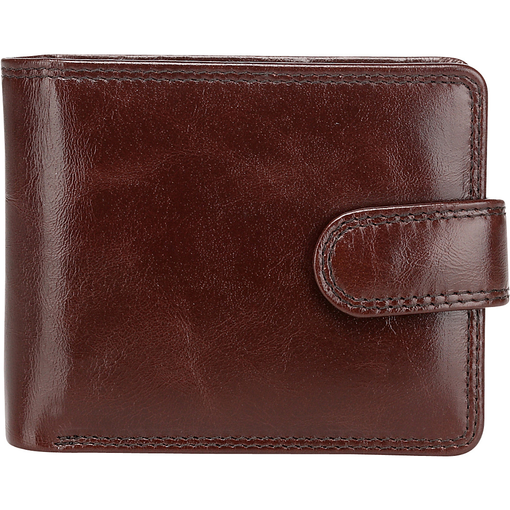 Vicenzo Leather Pelotas Distressed Leather Bifold Wallet Espresso Brown Vicenzo Leather Men s Wallets
