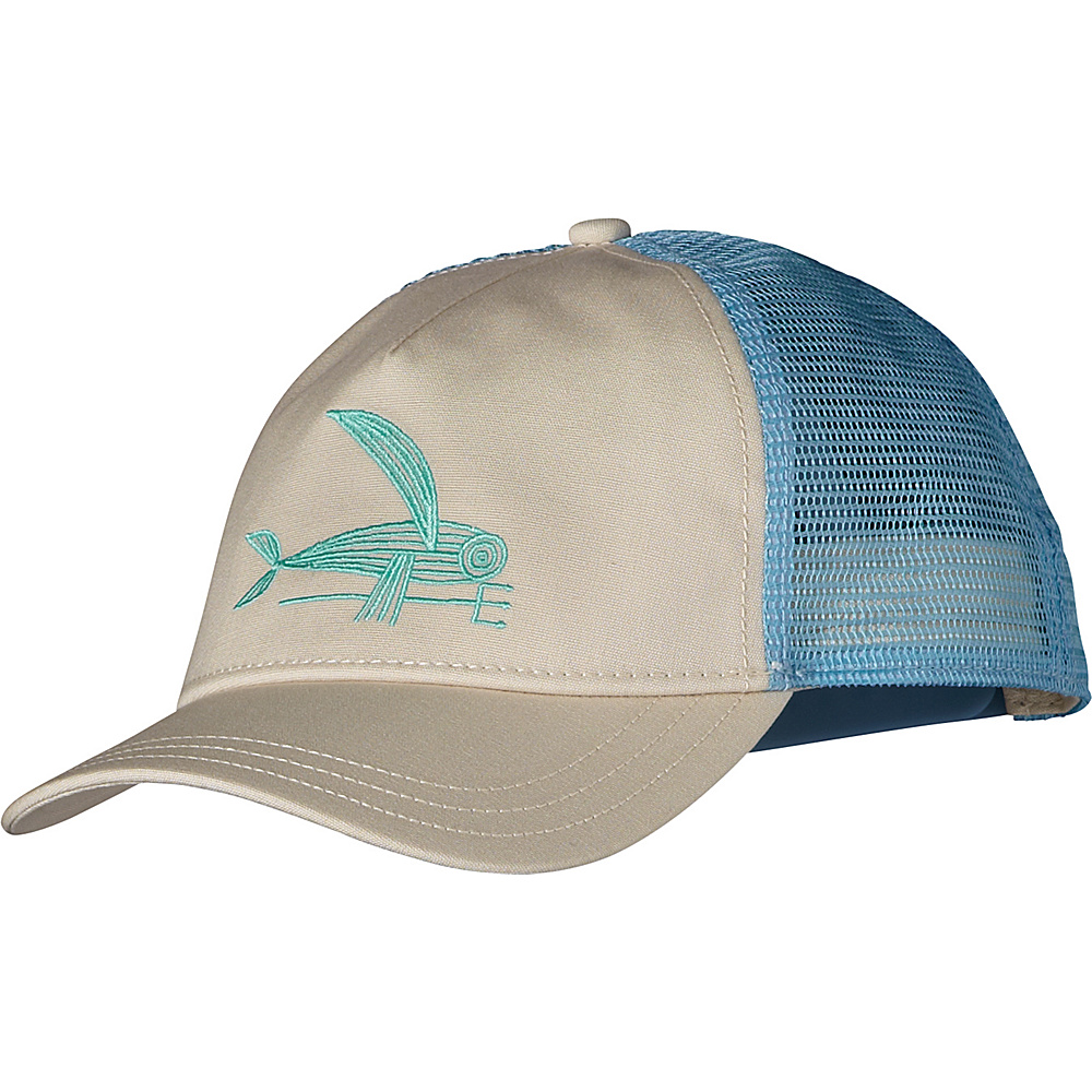Patagonia W s Deconstructed Flying Fish Layback Trucker Hat Bleached Stone Patagonia Hats
