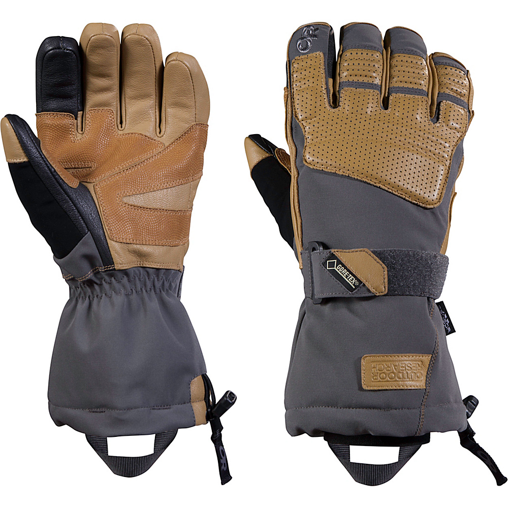Outdoor Research Olympus Sensor Gloves Charcoal Lemongrass â LG Outdoor Research Gloves