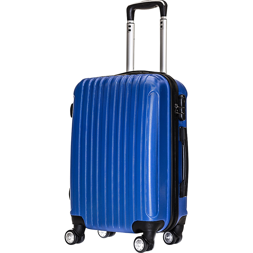 English Laundry 1301 Collection 22 Carry On ABS Trolley Case Luggage Royal Blue English Laundry Hardside Luggage
