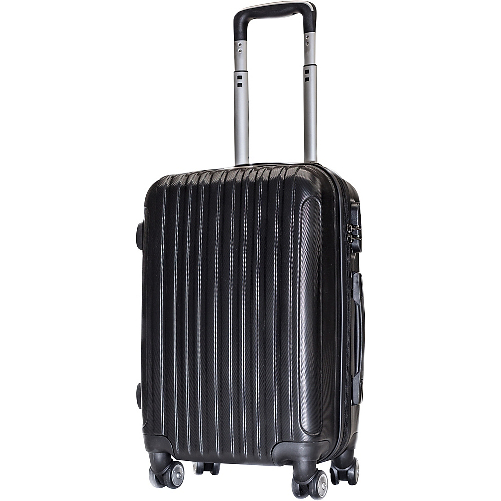 English Laundry 1301 Collection 22 Carry On ABS Trolley Case Luggage Black English Laundry Hardside Luggage