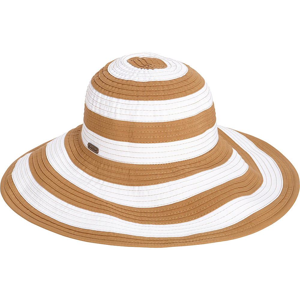 Sun N Sand Striped Sun Hat Tan Sun N Sand Hats